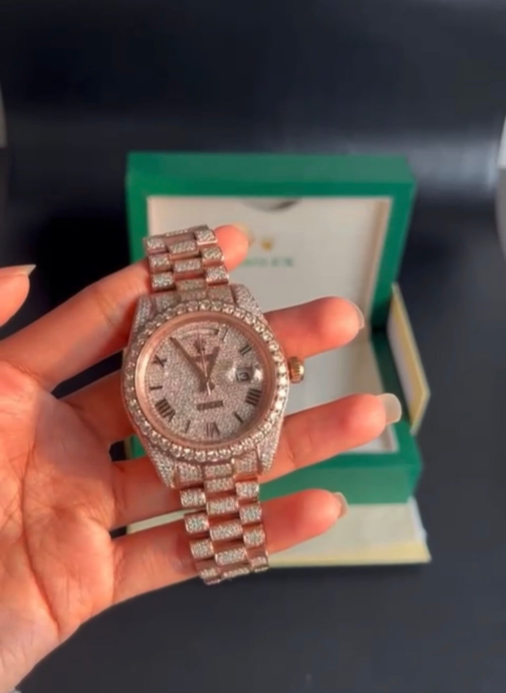 Rolex Datejust 41 Watch | 41 MM | Custom Full Diamond Dial | Jubilee Band