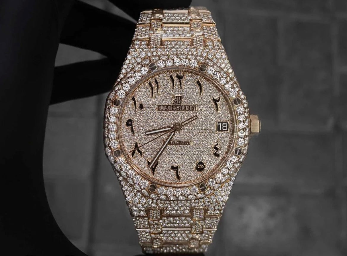 Diamond Audemars Piguet Royal Oak 41mm - 18k Rose Gold